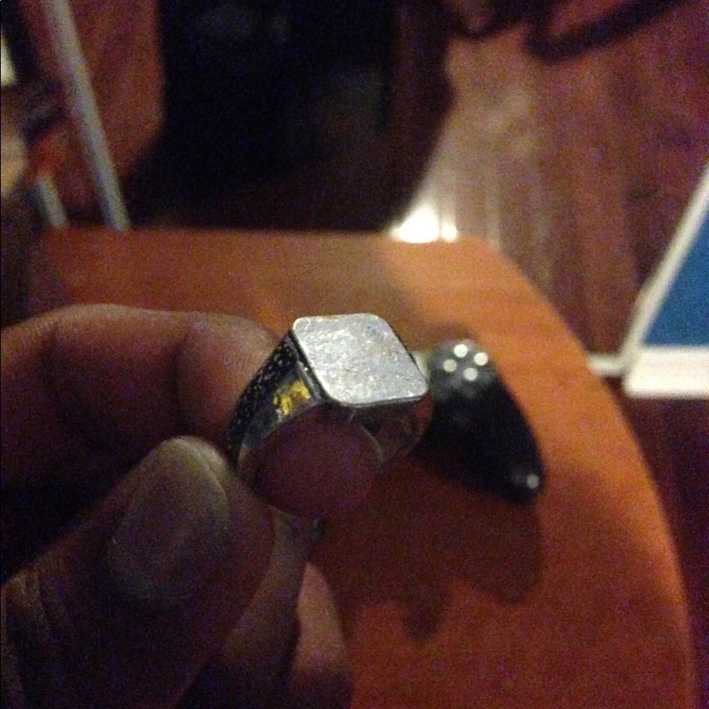Asos men's sliver signet ring